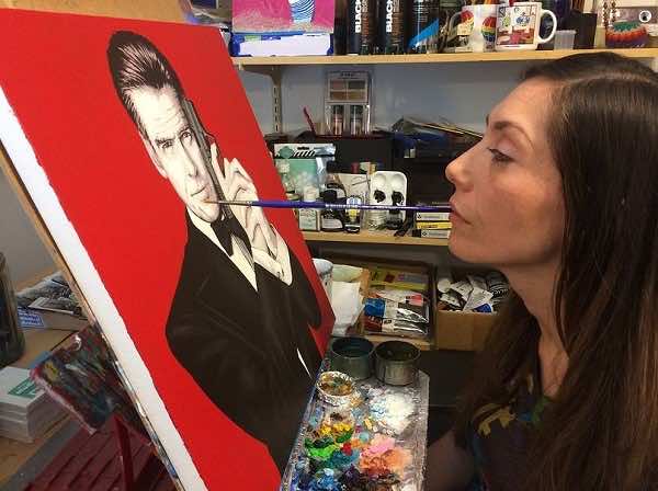 Moroccan Born Disabled Painter Makes Beautiful Artwork With Her Mouth