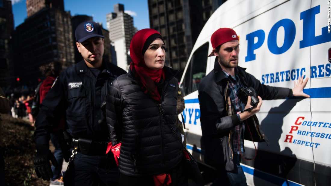 Muslim Activist Linda Sarsour Arrested at International Women’s Day Protest