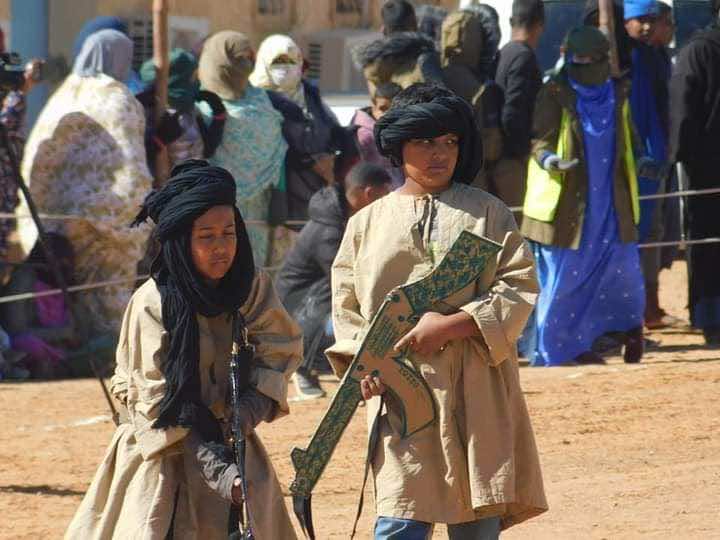 Photos: Polisario Front Exploits Children in Military Parade