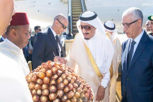 Saudi Arabia’s King Salman Arrives in Morocco