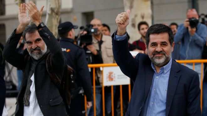 Spain Jails Two Catalan Separatist Leaders for ‘Sedition’