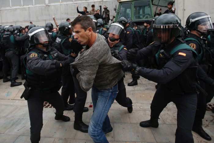 Tension Mounts in Catalonia as Police Uses Force to Stop Independence Referendum
