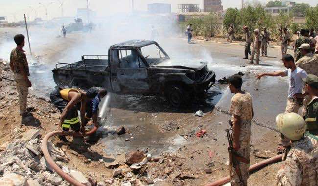 Suicide Car Bomb Kills at least 40 Army Recruits in Aden