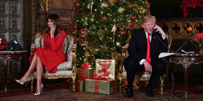 Melania Trump: Santa Is in Morocco