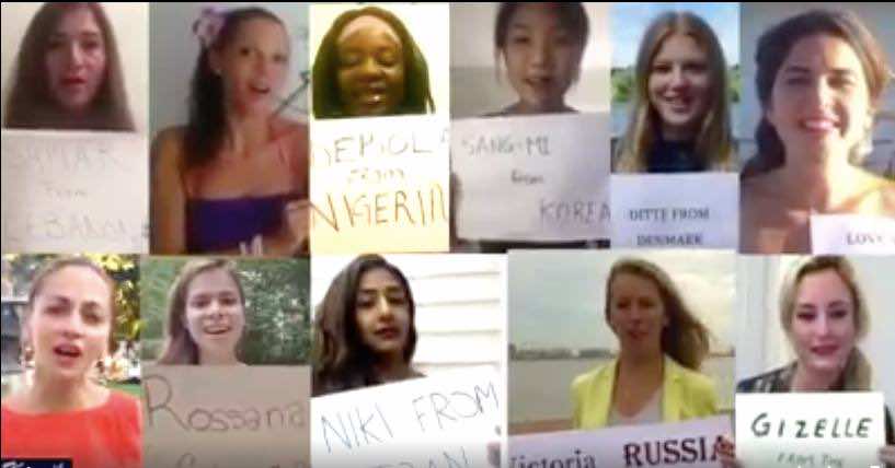 Video: Women From Around the World Sing Moroccan Anthem
