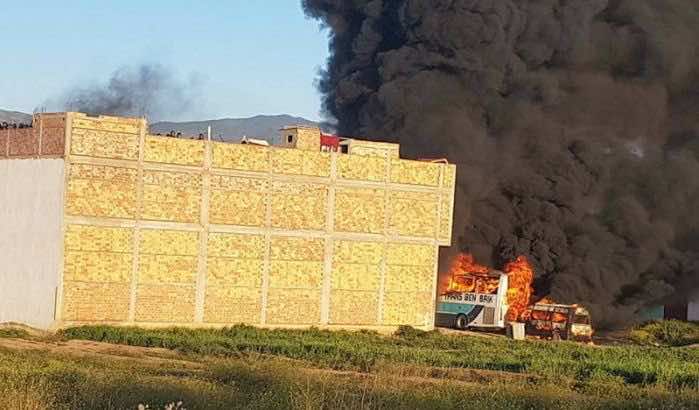 Protesters Burn Police Building in Al Hoceima