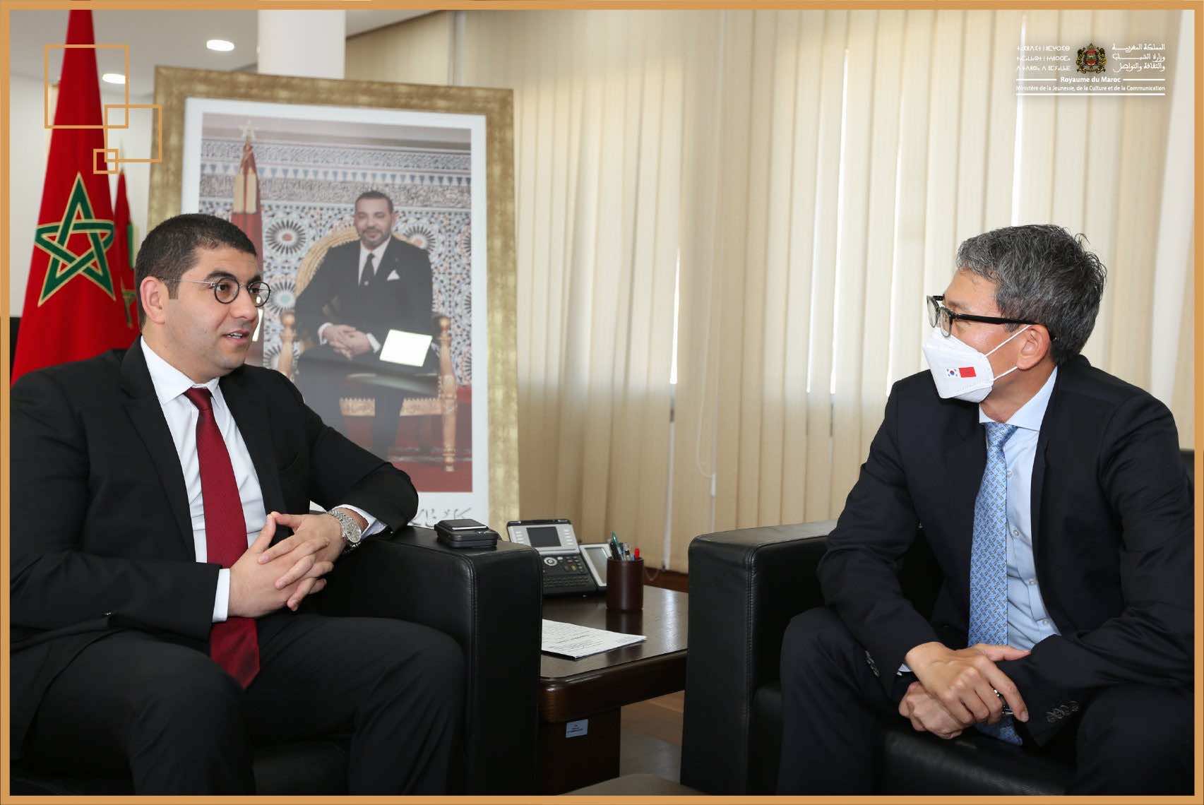 Bensaid Talks Cultural Partnerships with Korean, Portuguese Ambassadors