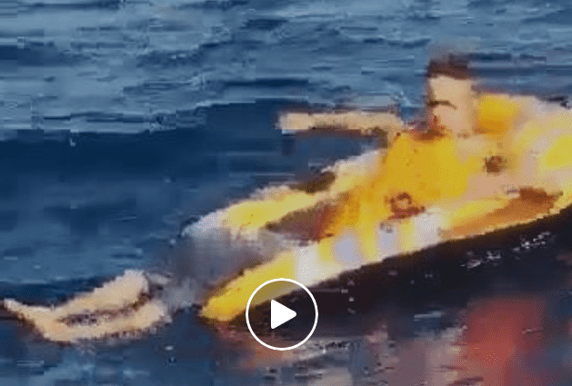 Video: A Young Moroccan Tries to Hand-Paddle to Spain on a Tube