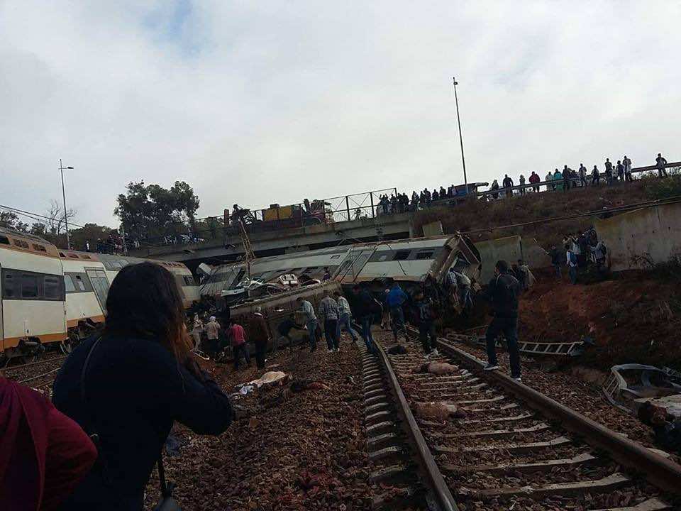 Video: Train Derails Between Sale and Kenitra