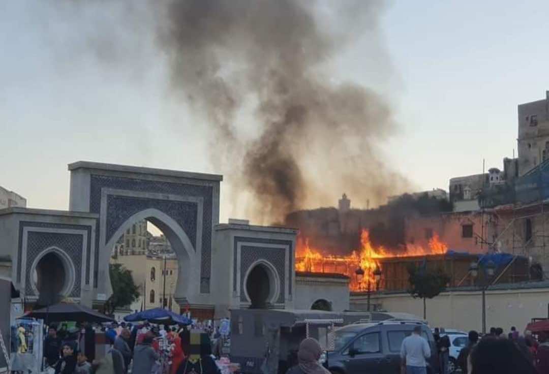 Fire Erupts at Fez’s Historic Rcif Market