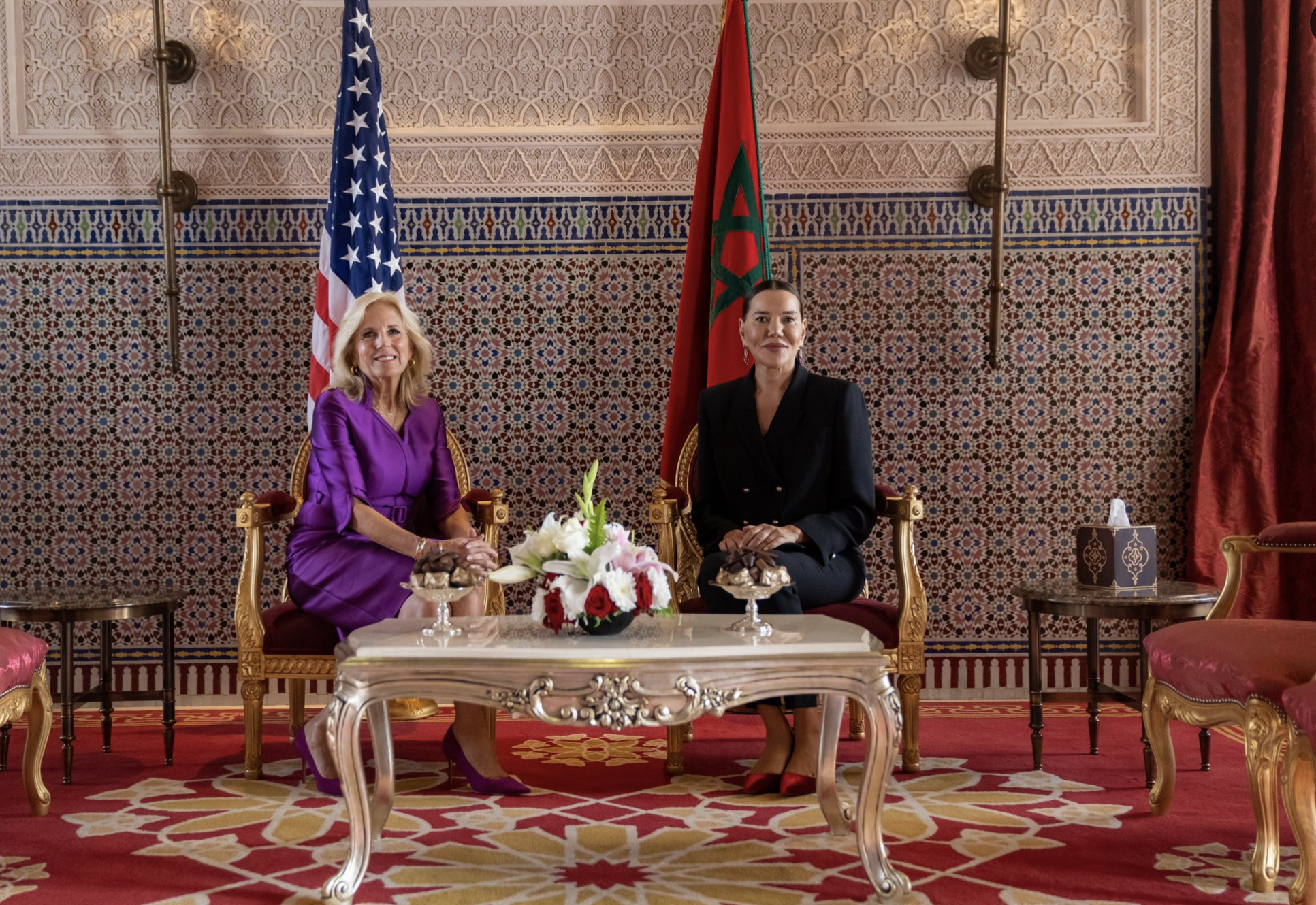 Jill Biden Expresses Gratitude to Morocco’s Royal Family for Warm Welcome