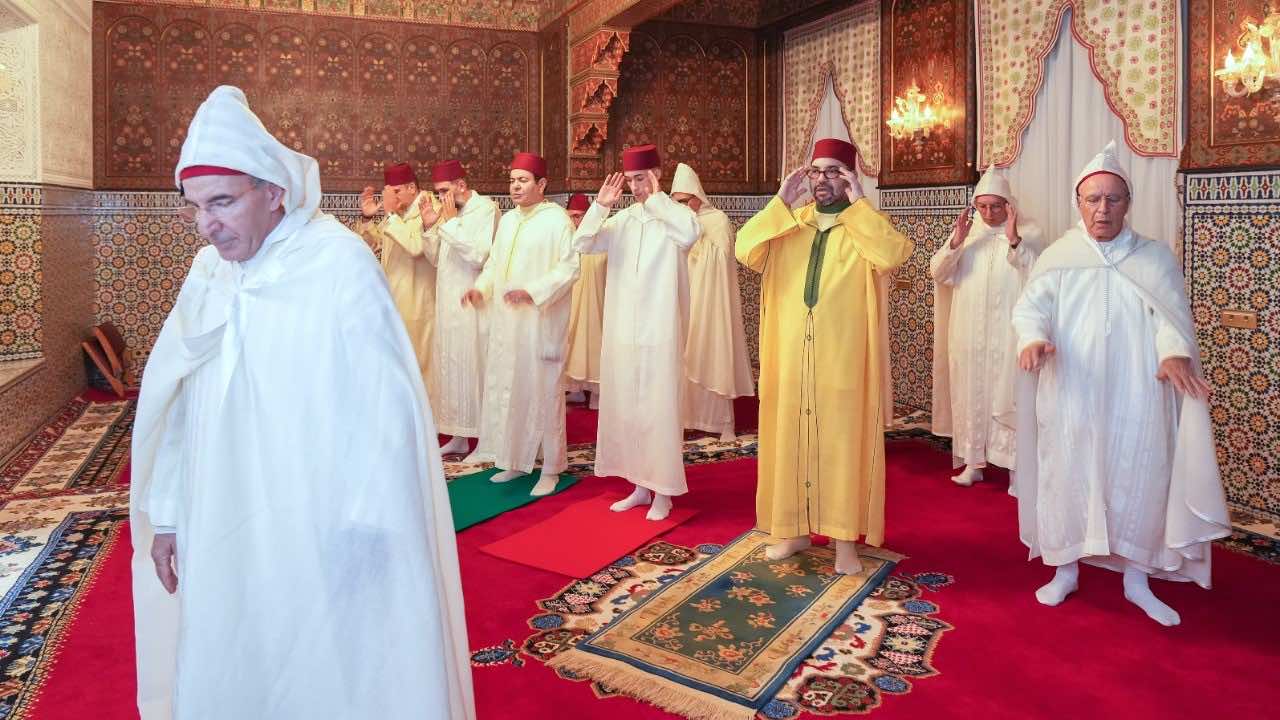 King Mohammed VI Performs Eid Al Fitr Prayer