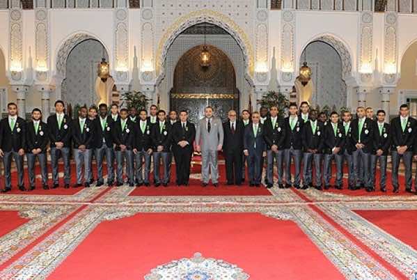 In Pictures: Mohammed VI receives Raja Casablanca
