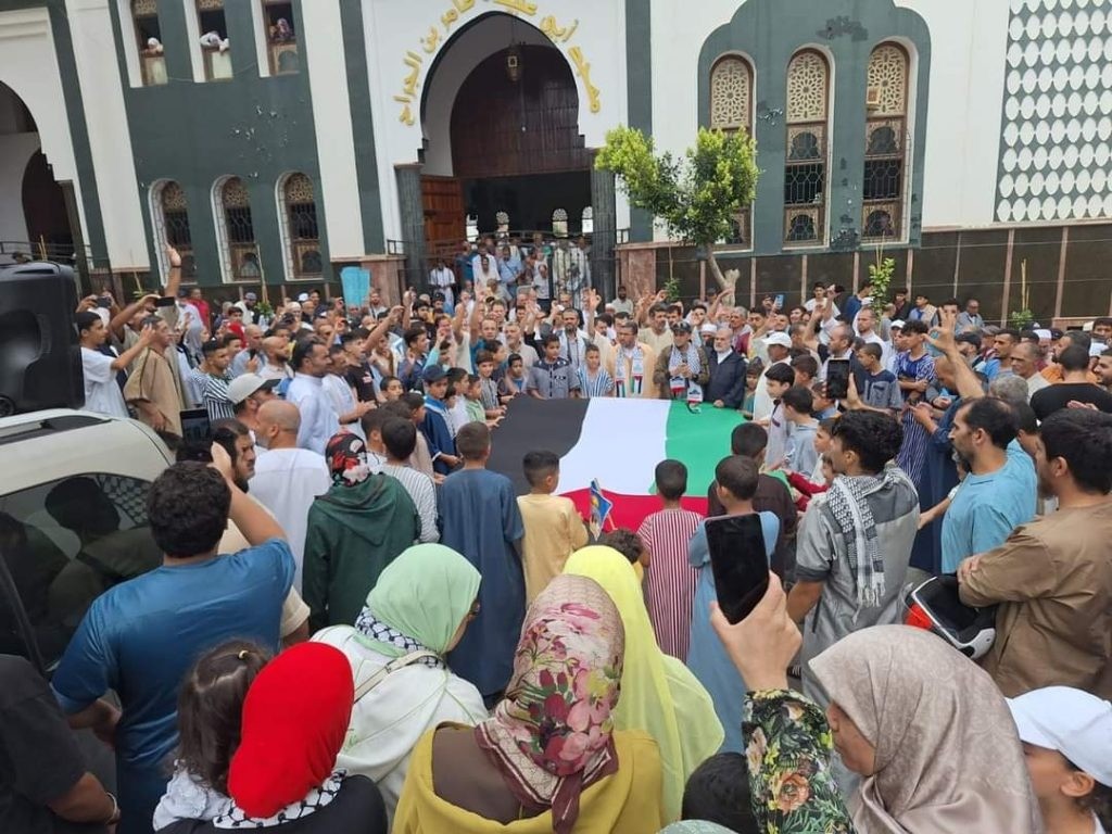Mass Protests Erupt Across Moroccan Cities in Solidarity with Palestine