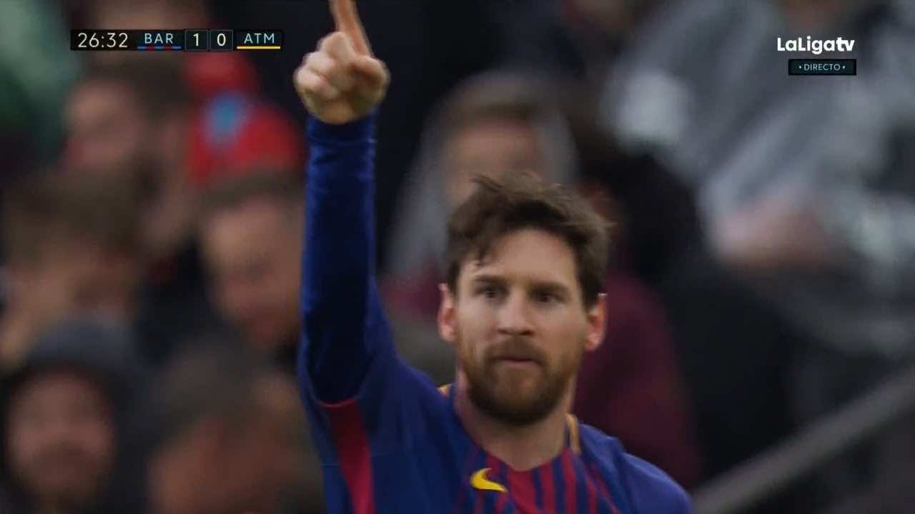 Watch Messi’s Fabulous Goal Against Atletico Madrid