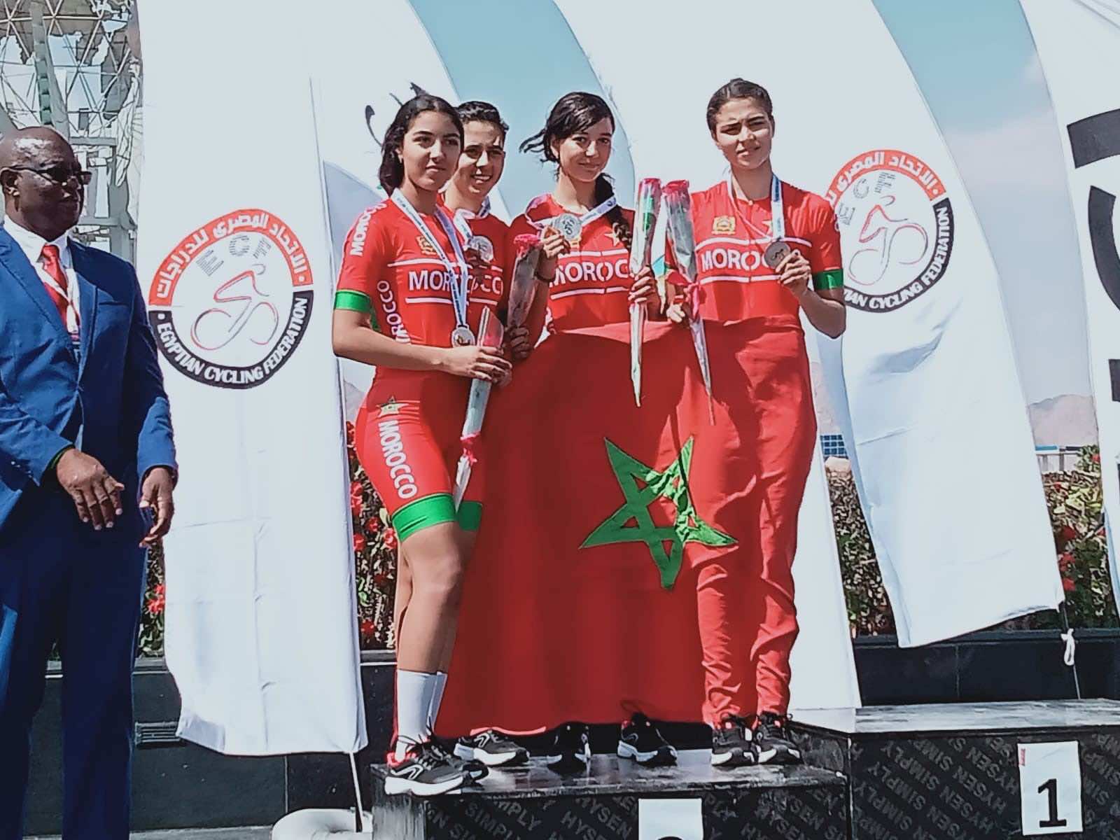 Morocco Wins 2 Silver Medals in African Cycling Championships