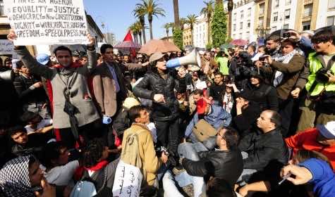 Morocco groups report protest death, government denies