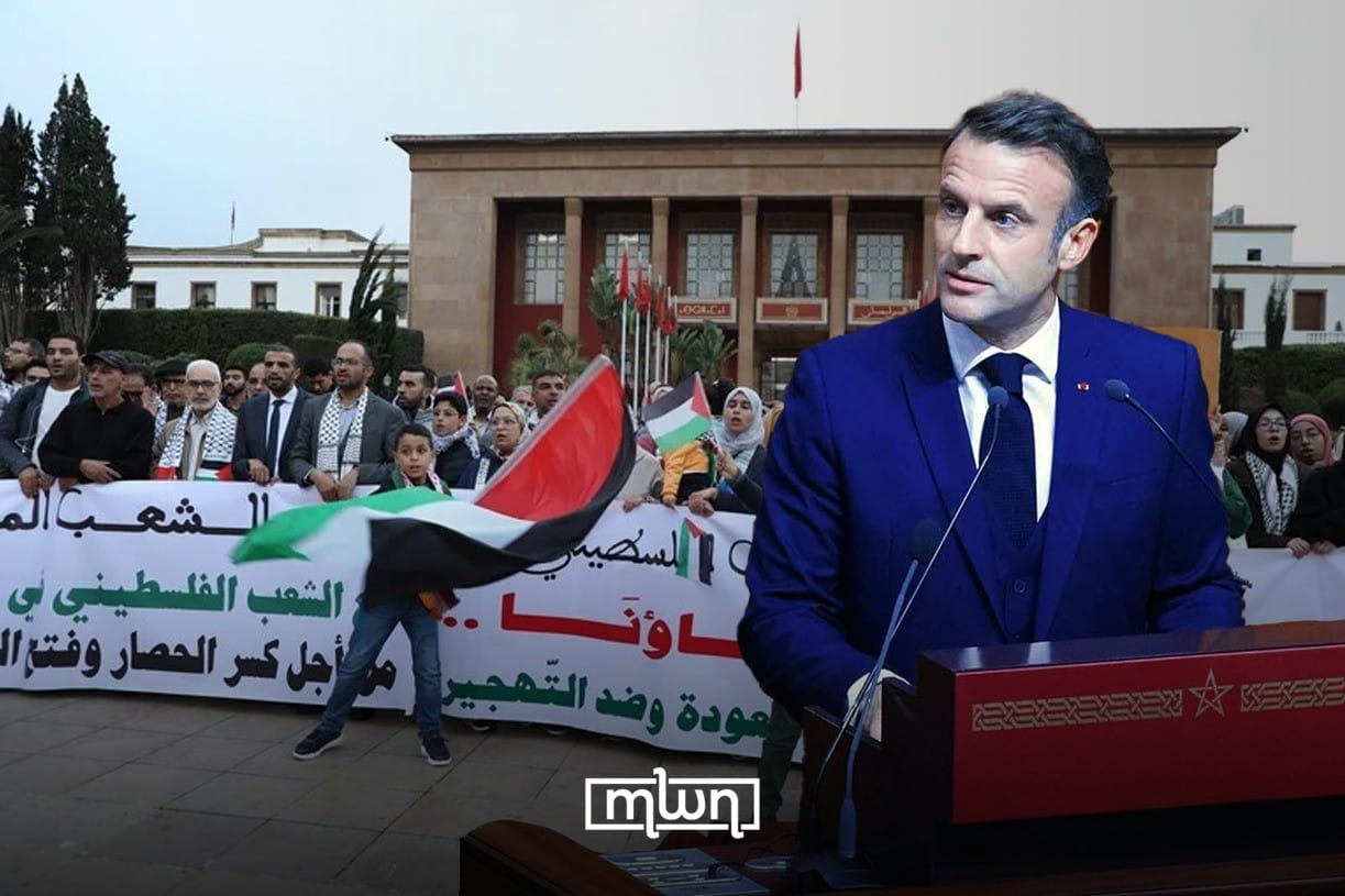 PJD, Civil Society Condemn Macron’s Rabat Speech on Hamas ‘Barbarity’