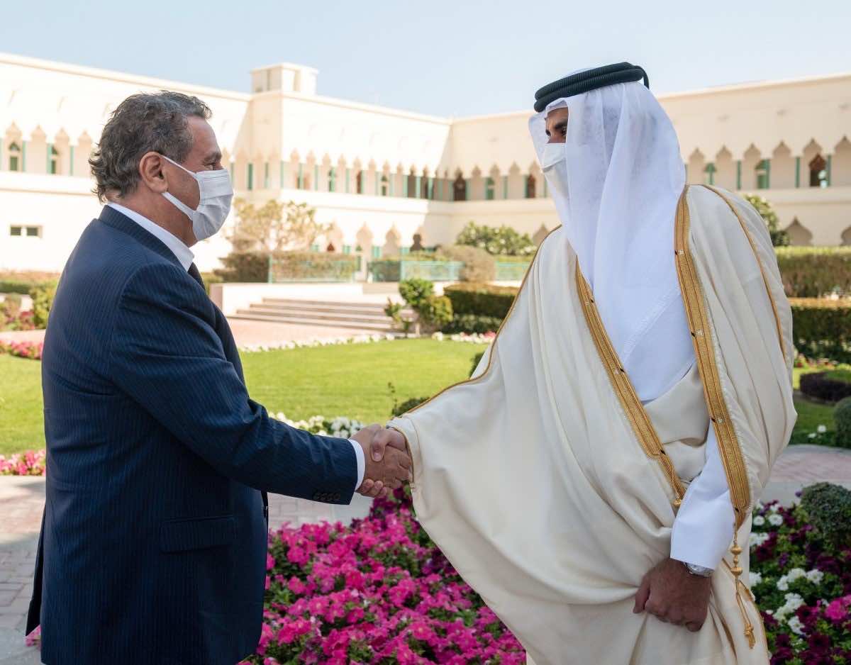 Qatari Emir Hosts Morocco’s Akhannouch
