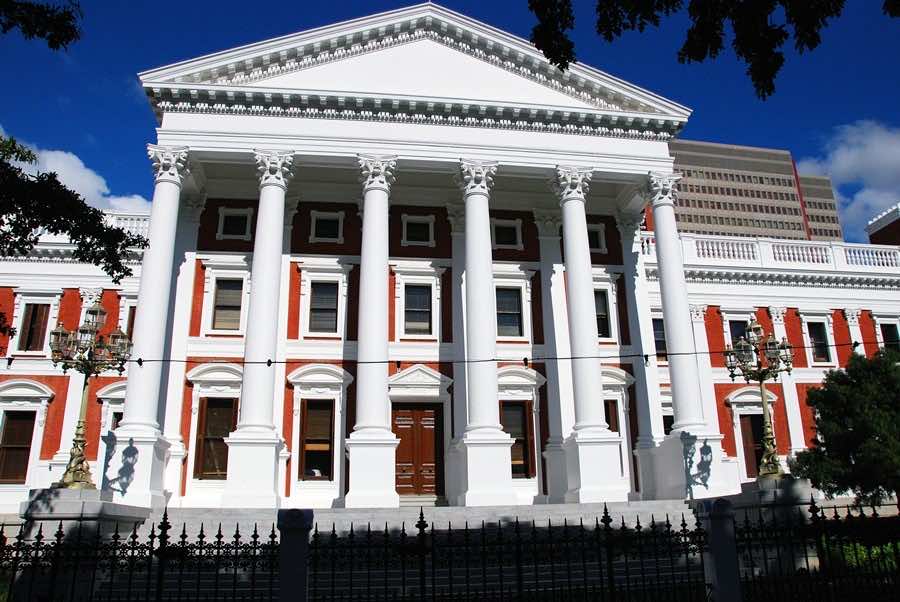 South African Parliament Building Catches Fire