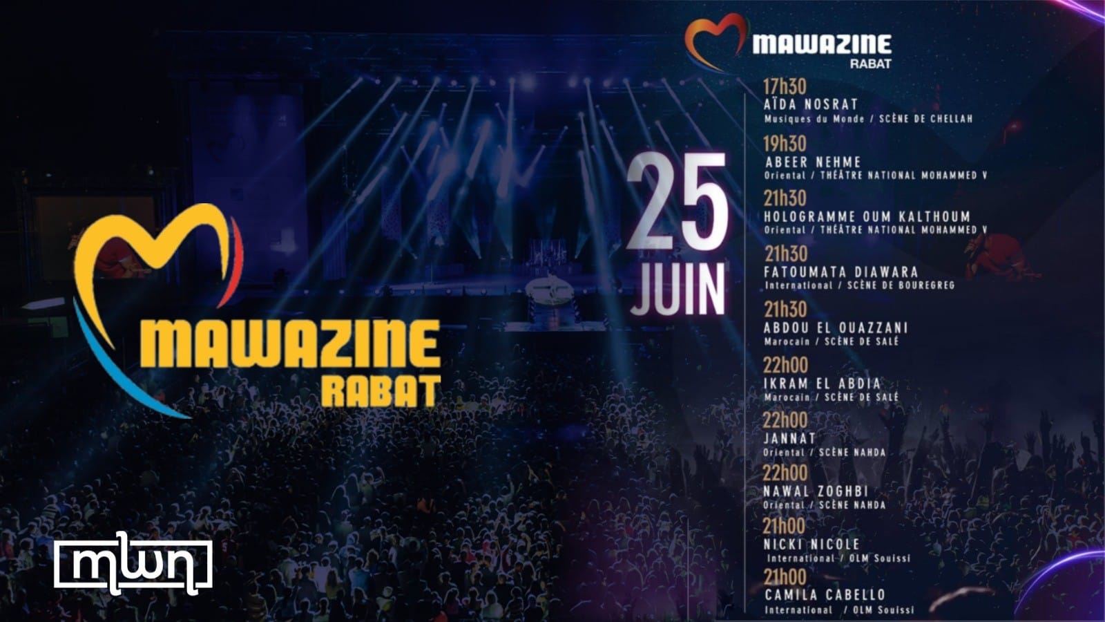 Tune in, Turn up with Tonight’s Mawazine Lineup