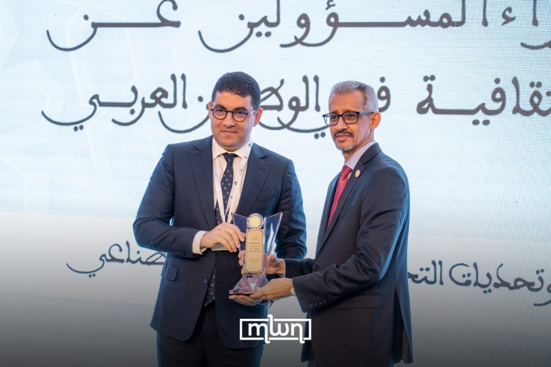 Minister of Culture Mohamed Bensaid and&nbsp;Mohamed Ould Amar, Director-General of the Arab League Educational, Cultural and Scientific Organization (ALECSO)