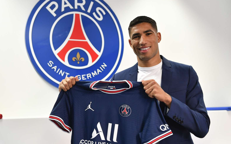 Achraf Hakimi signed for PSG in 2021