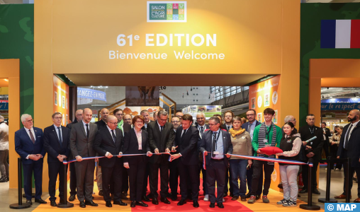 Macron, Akhannouch International Agricultural Fair in Paris