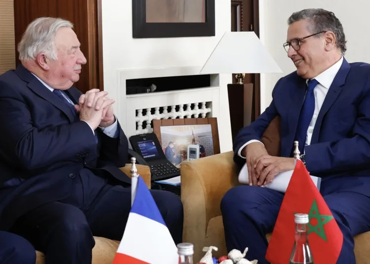Head of Government Aziz Akhannouch hosted in Rabat today Gérard Larcher, President of the French Senate. 