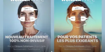 Developed in Europe, WonderFace combines neuromuscular stimulation and radiofrequency to target facial muscles and skin layers.