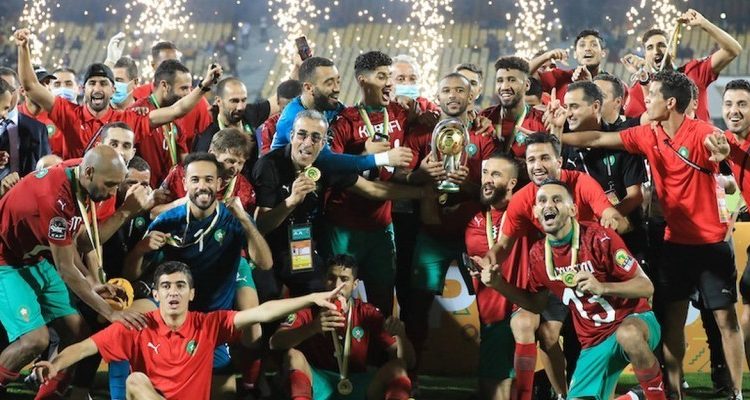 Moroccan team at a former CHAN