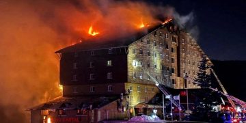 The aftermath of the Turkiye resort fire