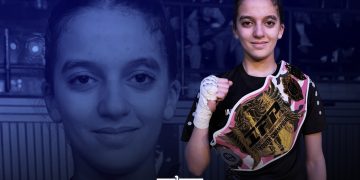Moroccan teen Ambar Tesoudali wins IFP youth kickboxing title in Germany.