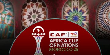 The logo depicts the usual AFCON cup