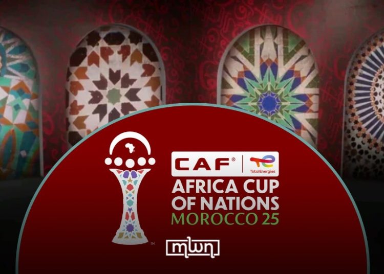 The logo depicts the usual AFCON cup