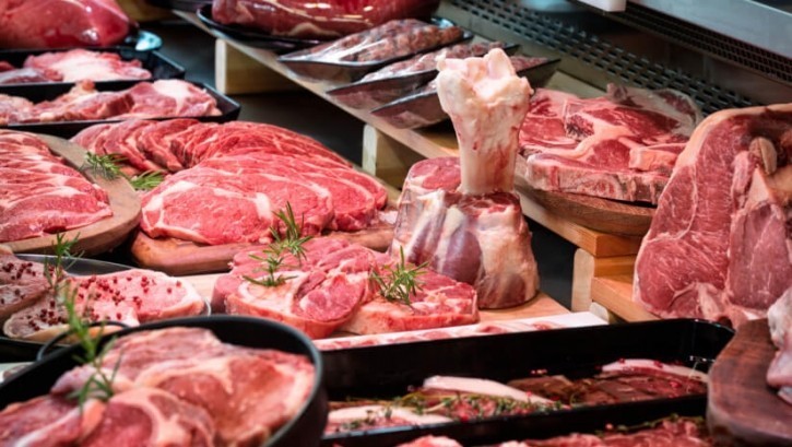 red meat.