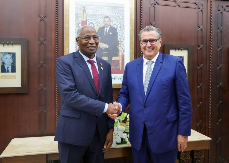 Prime Minister Aziz Akhannouch and his Guinean counterpart