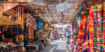 Spanish families are especially fond of the bustling streets of Marrakech.
