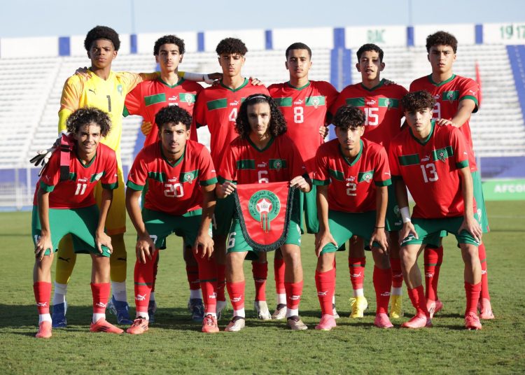 Morocco u17 team.     credits: FRMF.