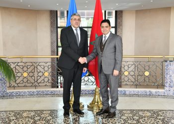 Moroccan Minister of Foreign Nasser Bourita and Zurab Pololikashvili
