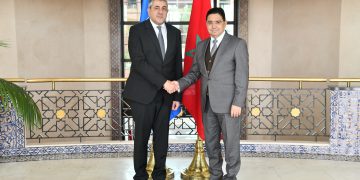 Moroccan Minister of Foreign Nasser Bourita and Zurab Pololikashvili