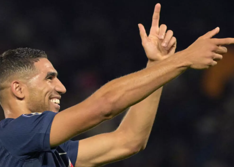 Achraf Hakimi extended his contract at PSG until 2029 © Bertrand Guay