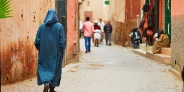 Moroccan man dressed in Djellaba
