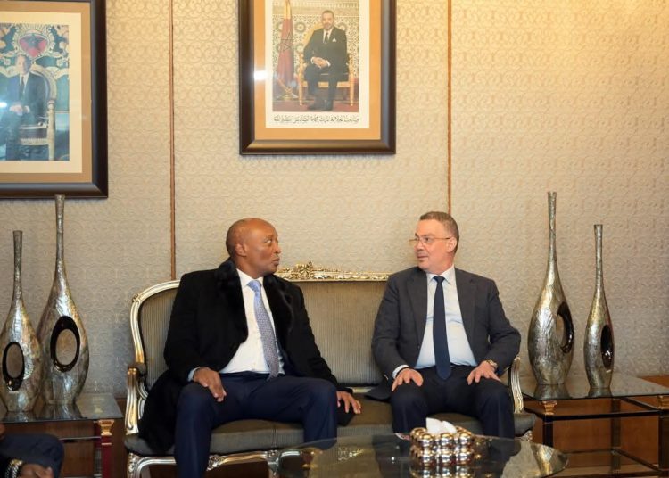 FRMF President Fouzi Lekjaa hosted CAF President Patrice Motsepe in Rabat Sunday.