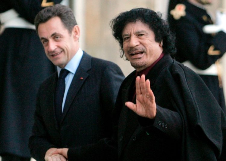 Nicolas Sarkozy invited Muammar Gaddafi to Paris for a state visit in 2007. MAYA VIDON/EPA