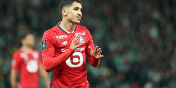 Osame Sahraoui scored a brace against Saint-Etienne