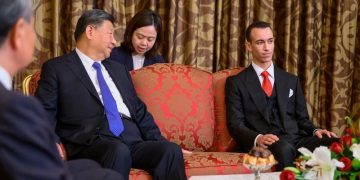 Chinese President Xi Jinping and Crown Prince Moulay El Hassan
