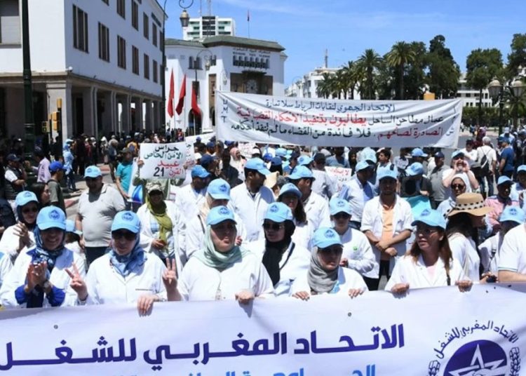 Moroccan unions strike nationwide against labor law
