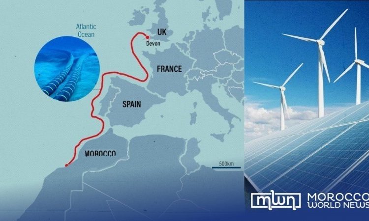 Britain seeks Moroccan desert power through unprecedented Spanish waters route.