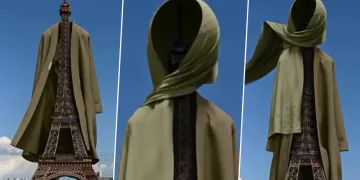Rabat — Merrachi, a relatively small Dutch brand for modest and Islamic clothing, recently sparked controversy and outrage in France for featuring an advertisement featuring the Eiffel Tower draped in a hijab and abaya. The video was first published on Tiktok with the caption “the French government hates to see Merrachi coming,” signaling its launch in France and light-heartedly poking fun at the mounting restrictions on women’s Islamic clothing in the country.